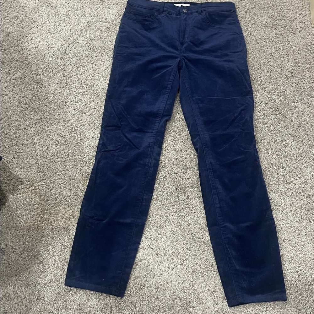 Loft navy blue corduroy jeans